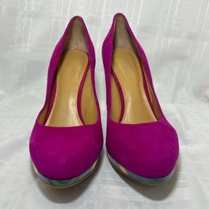 Nine West Rocha Pink Suede Pumps